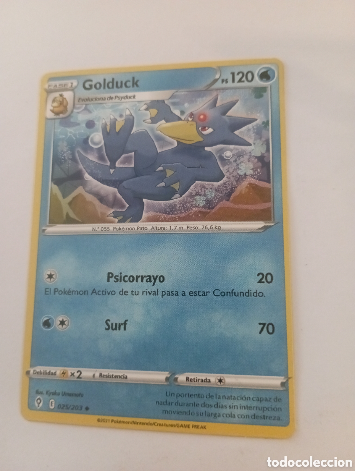 Otros Art&iacute;culos de Coleccionismo en Papel: GOLDUCK POKEMON CARD CARTA POKEMON