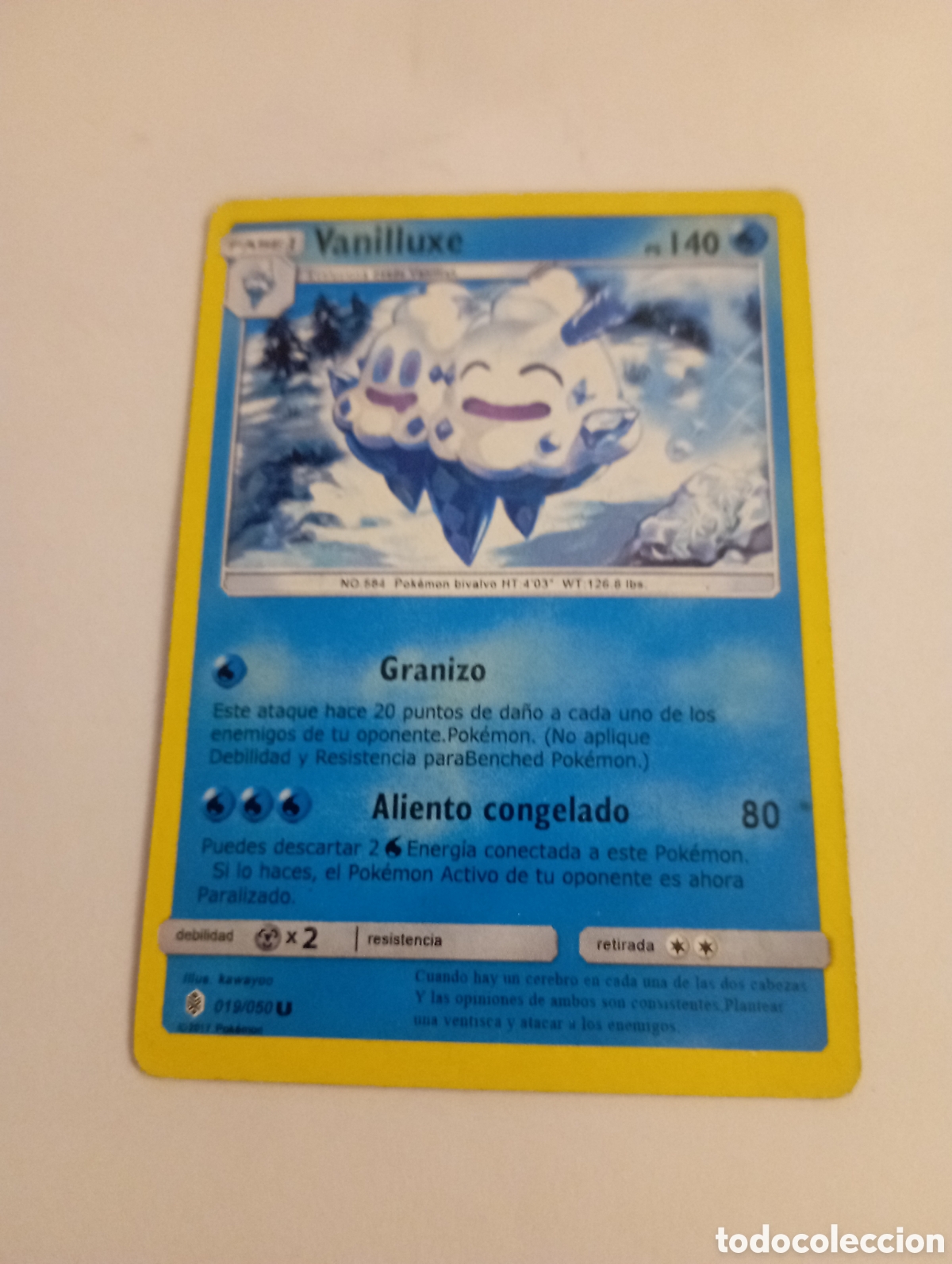 Otros Art&iacute;culos de Coleccionismo en Papel: VANILLUXE POKEMON CARD CARTA POKEMON
