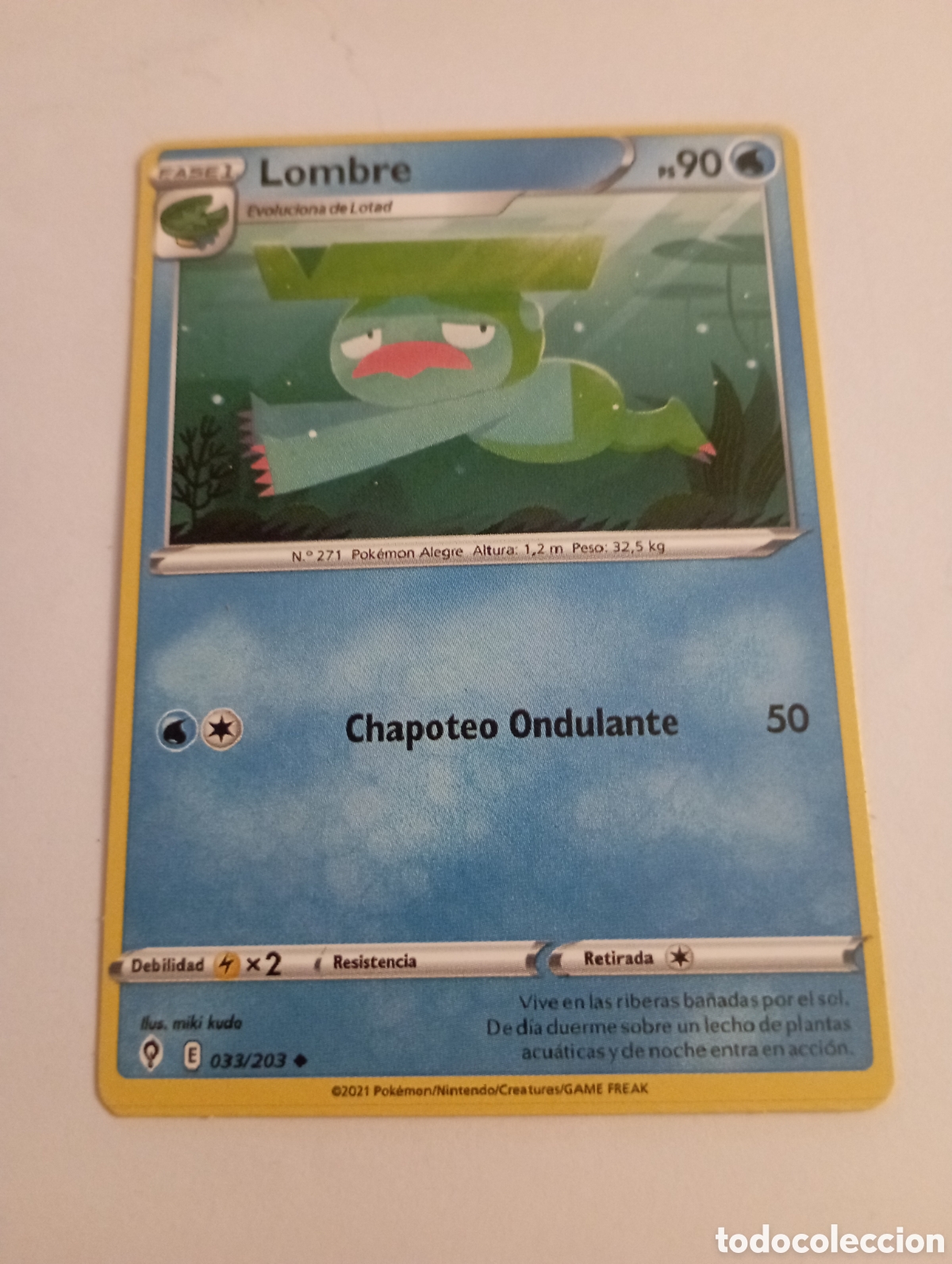 Otros Art&iacute;culos de Coleccionismo en Papel: LOMBRE POKEMON CARD CARTA POKEMON