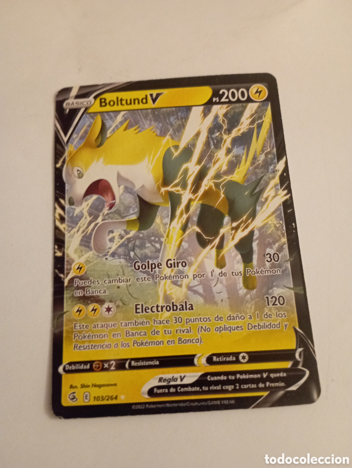 Otros Art&iacute;culos de Coleccionismo en Papel: BOLTUND V POKEMON CARD CARTA POKEMON