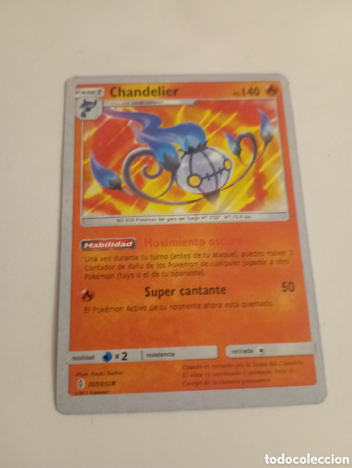 Otros Art&iacute;culos de Coleccionismo en Papel: CHANDELIER POKEMON CARD CARTA POKEMON