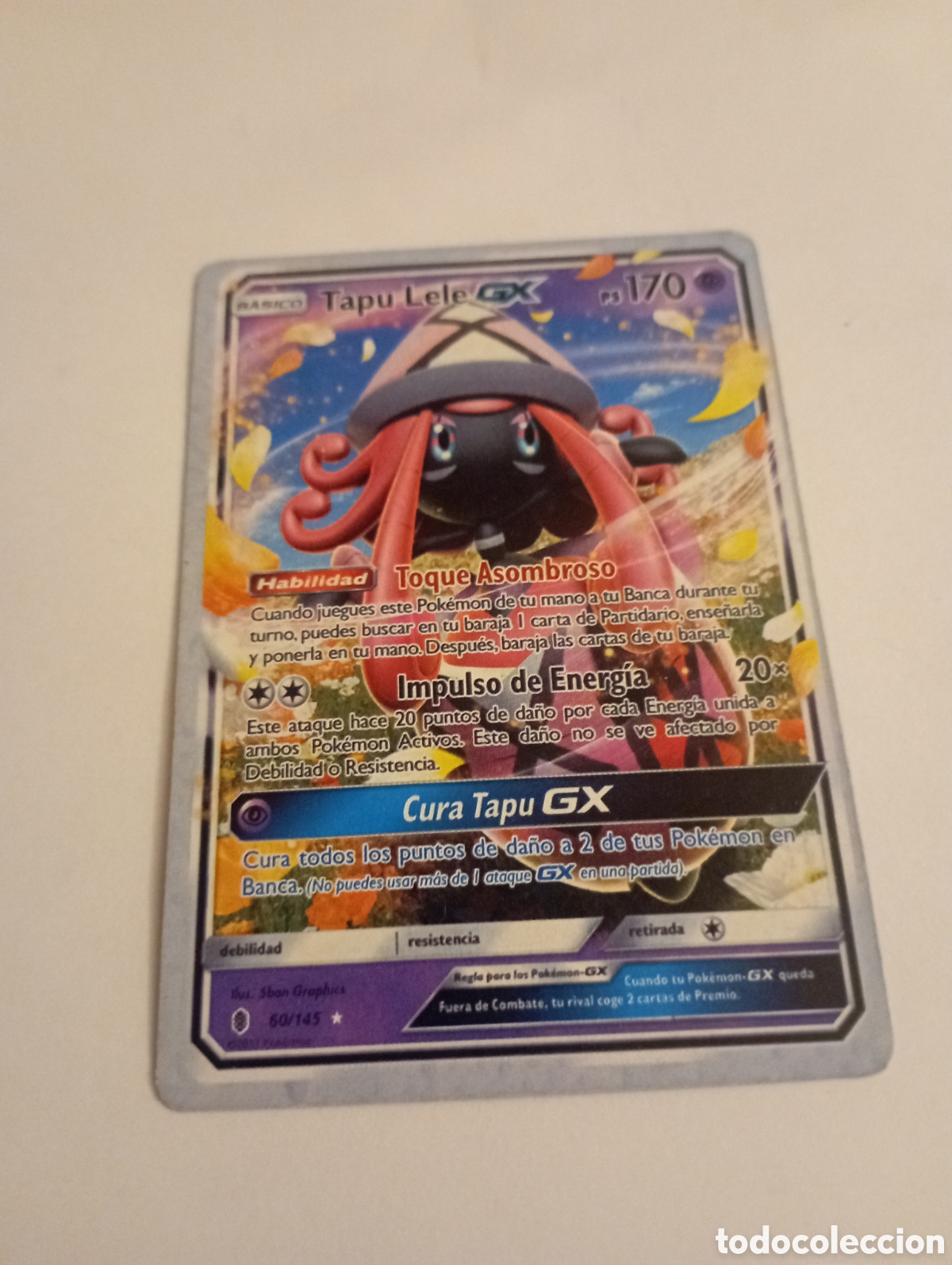 Otros Art&iacute;culos de Coleccionismo en Papel: TAPU LELE GX POKEMON CARD CARTA POKEMON