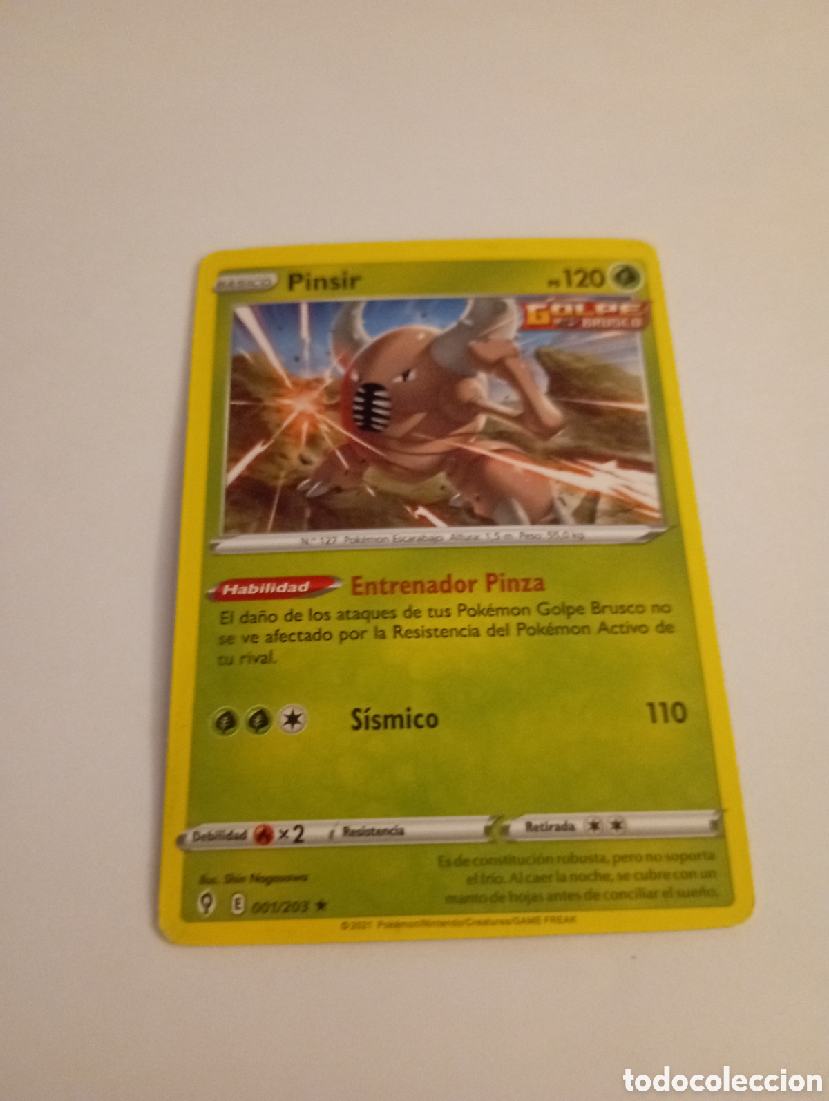 Otros Art&iacute;culos de Coleccionismo en Papel: PINSIR POKEMON CARD CARTA POKEMON