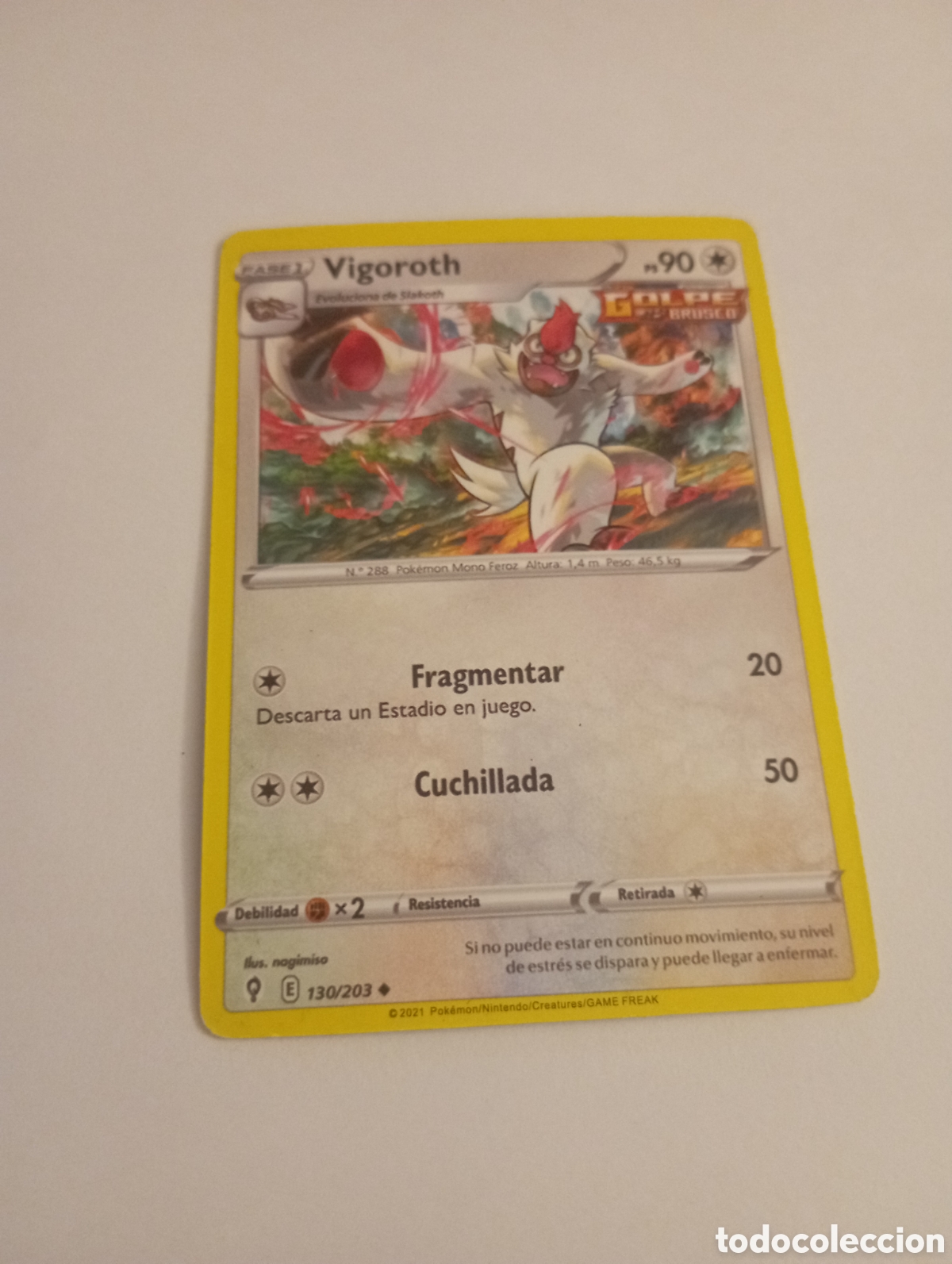 Otros Art&iacute;culos de Coleccionismo en Papel: VIGOROTH POKEMON CARD CARTA POKEMON