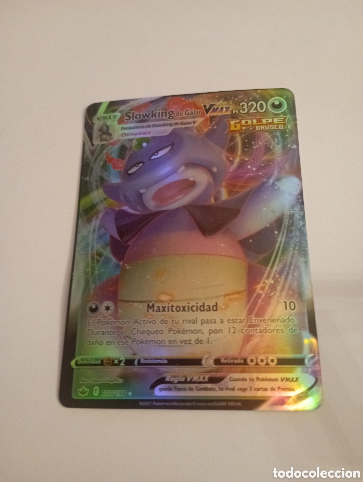 Otros Art&iacute;culos de Coleccionismo en Papel: SLOWKING DE GALAR VMAX POKEMON CARD CARTA POKEMON