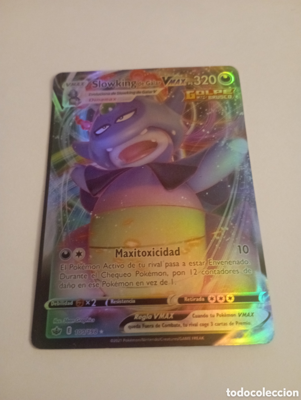 Otros Art&iacute;culos de Coleccionismo en Papel: SLOWKING DE GALAR VMAX POKEMON CARD CARTA POKEMON