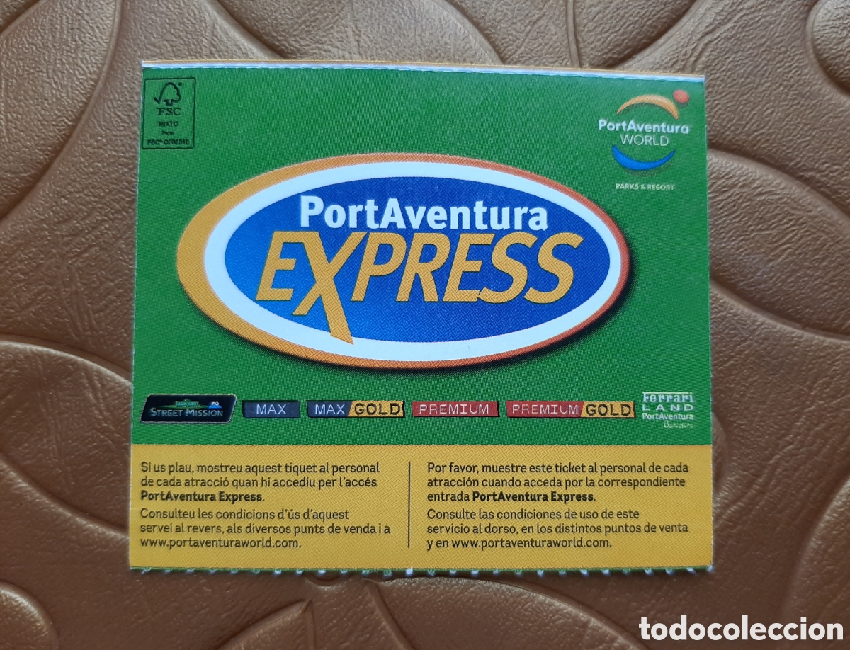 Otros Art&iacute;culos de Coleccionismo en Papel: Pase Express Premium Portaventura Port AventuraCOMPRA MINIMA 5&euro;