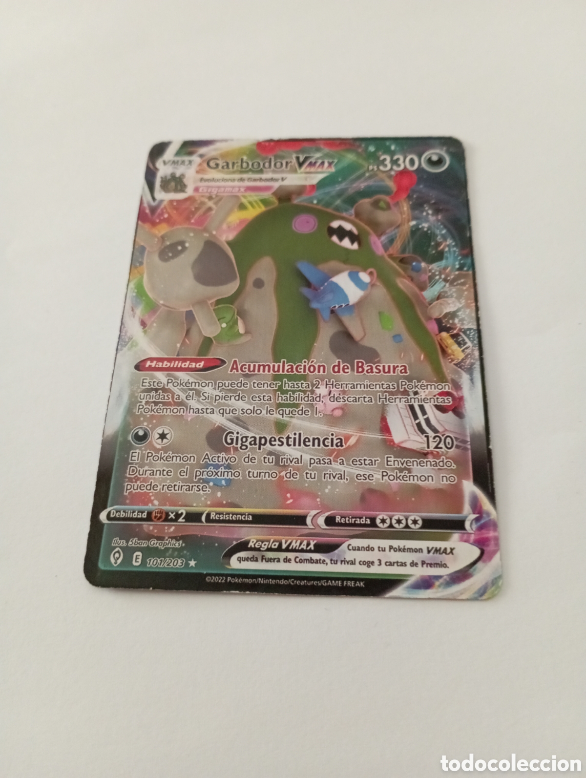 Otros Art&iacute;culos de Coleccionismo en Papel: GARBODOR VMAX POKEMON CARD CARTA POKEMON