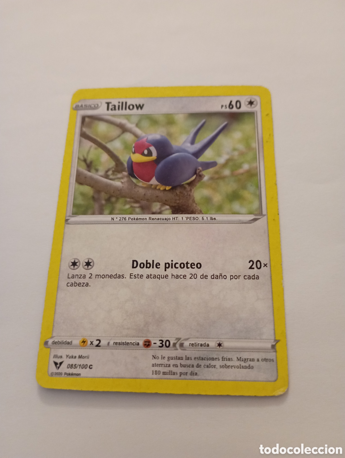 Otros Art&iacute;culos de Coleccionismo en Papel: TAILLOW POKEMON CARD CARTA POKEMON