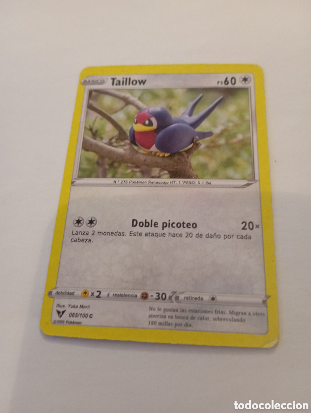 Otros Art&iacute;culos de Coleccionismo en Papel: TAILLOW POKEMON CARD CARTA POKEMON