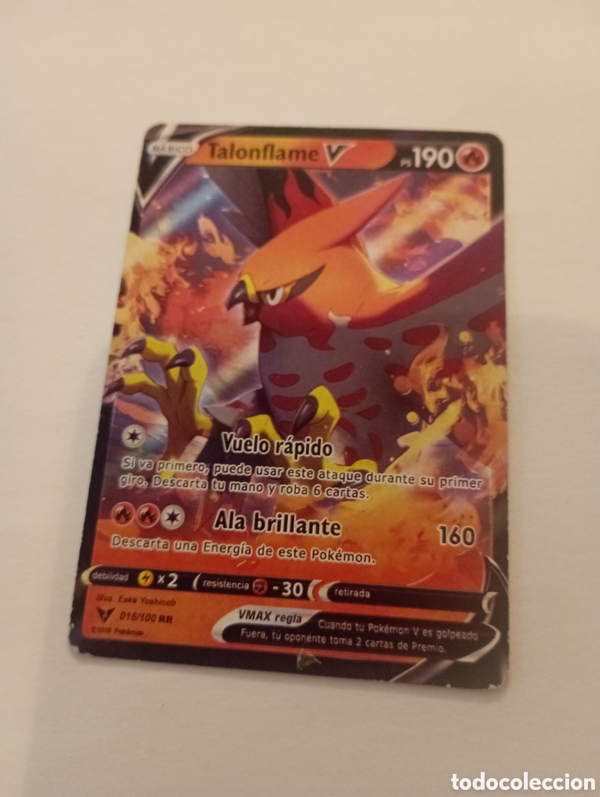 Otros Art&iacute;culos de Coleccionismo en Papel: TALONFLAME V POKEMON CARD CARTA POKEMON