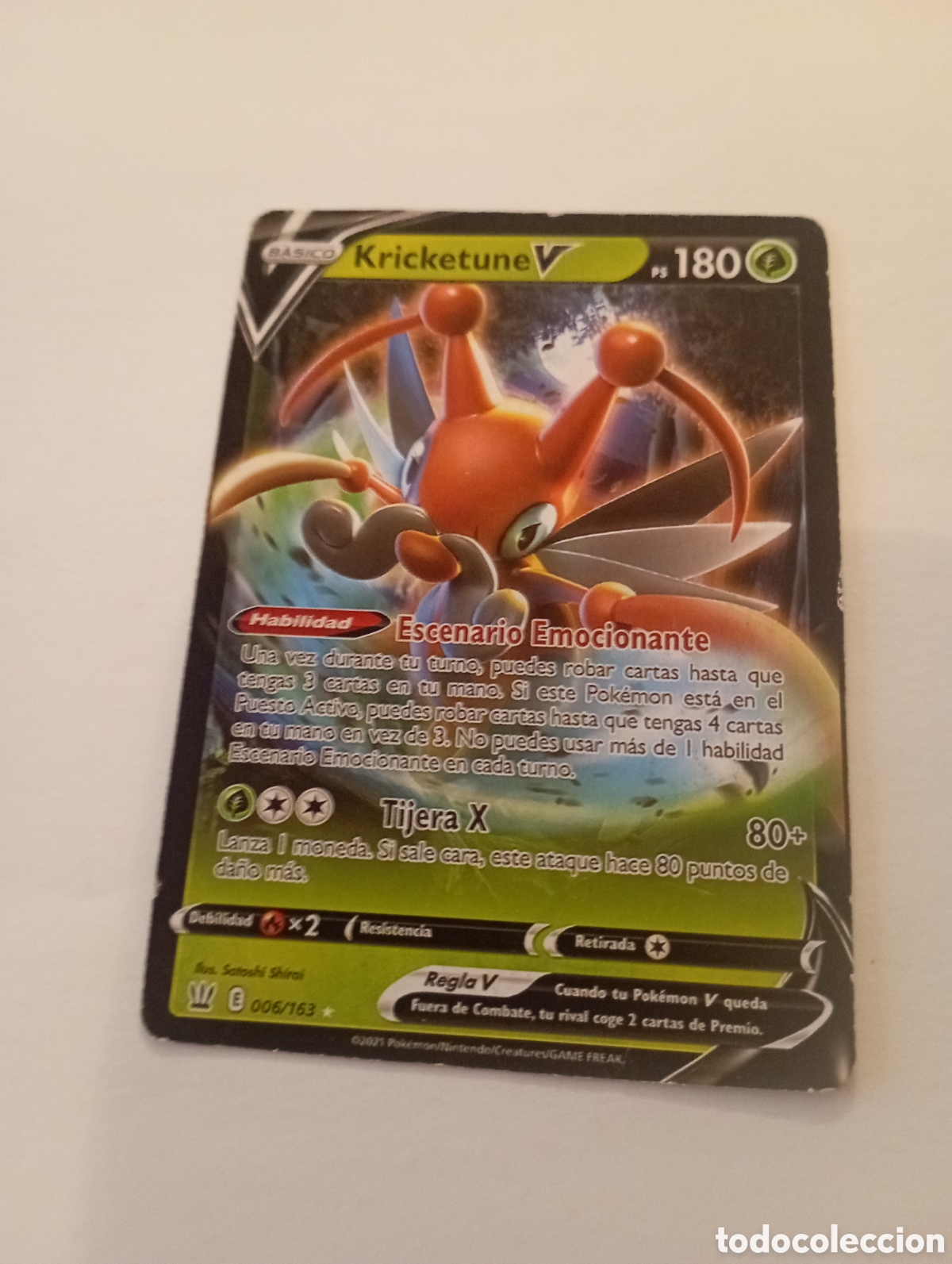 Otros Art&iacute;culos de Coleccionismo en Papel: KRICKETUNE V POKEMON CARD CARTA POKEMON