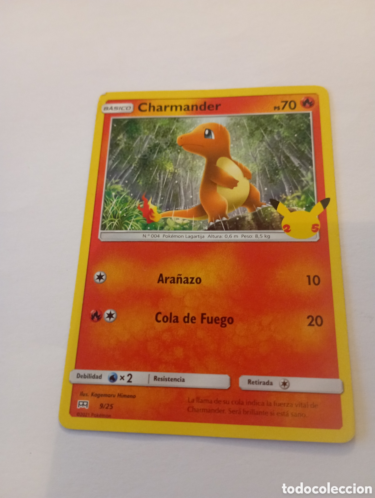 Otros Art&iacute;culos de Coleccionismo en Papel: CHARMANDER POKEMON CARD CARTA POKEMON
