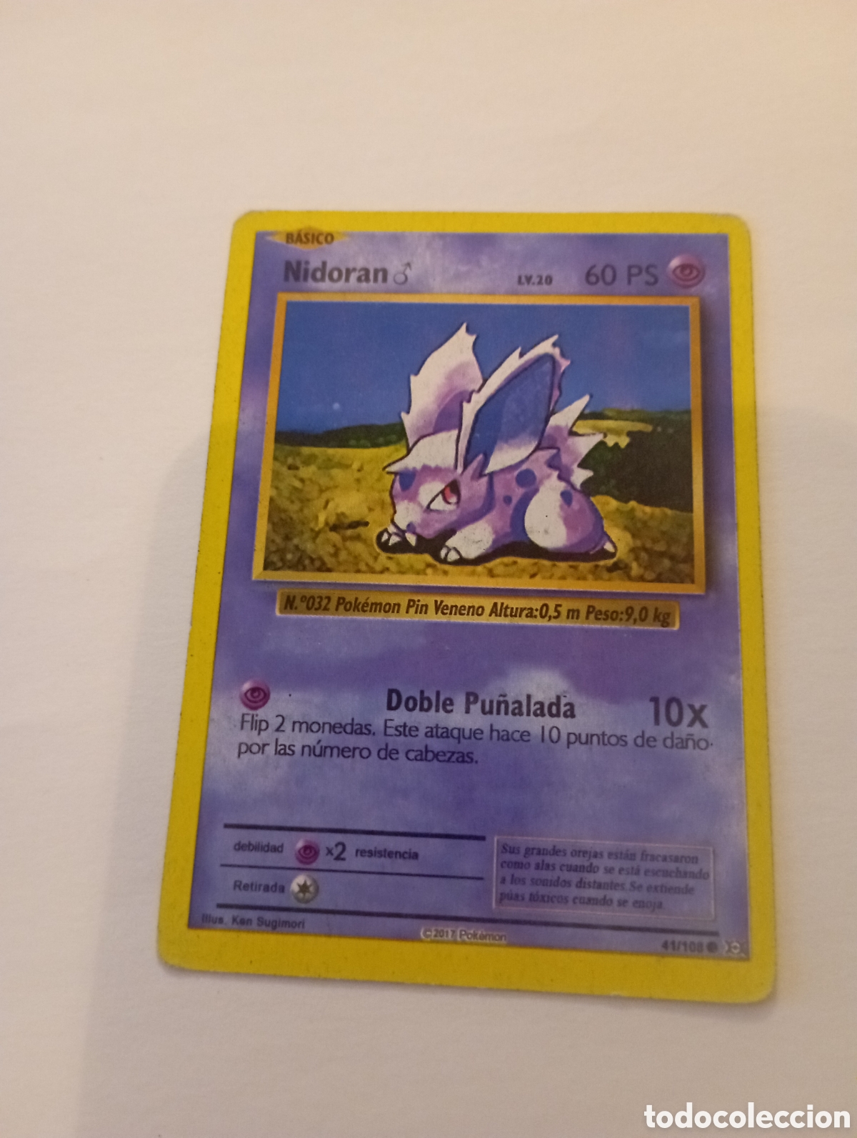 Otros Art&iacute;culos de Coleccionismo en Papel: NIDORAN POKEMON CARD CARTA POKEMON