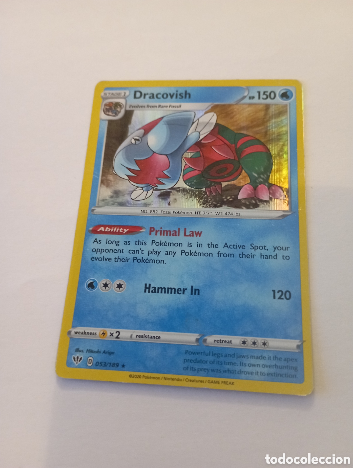 Otros Art&iacute;culos de Coleccionismo en Papel: DRACOVICH POKEMON CARD CARTA POKEMON