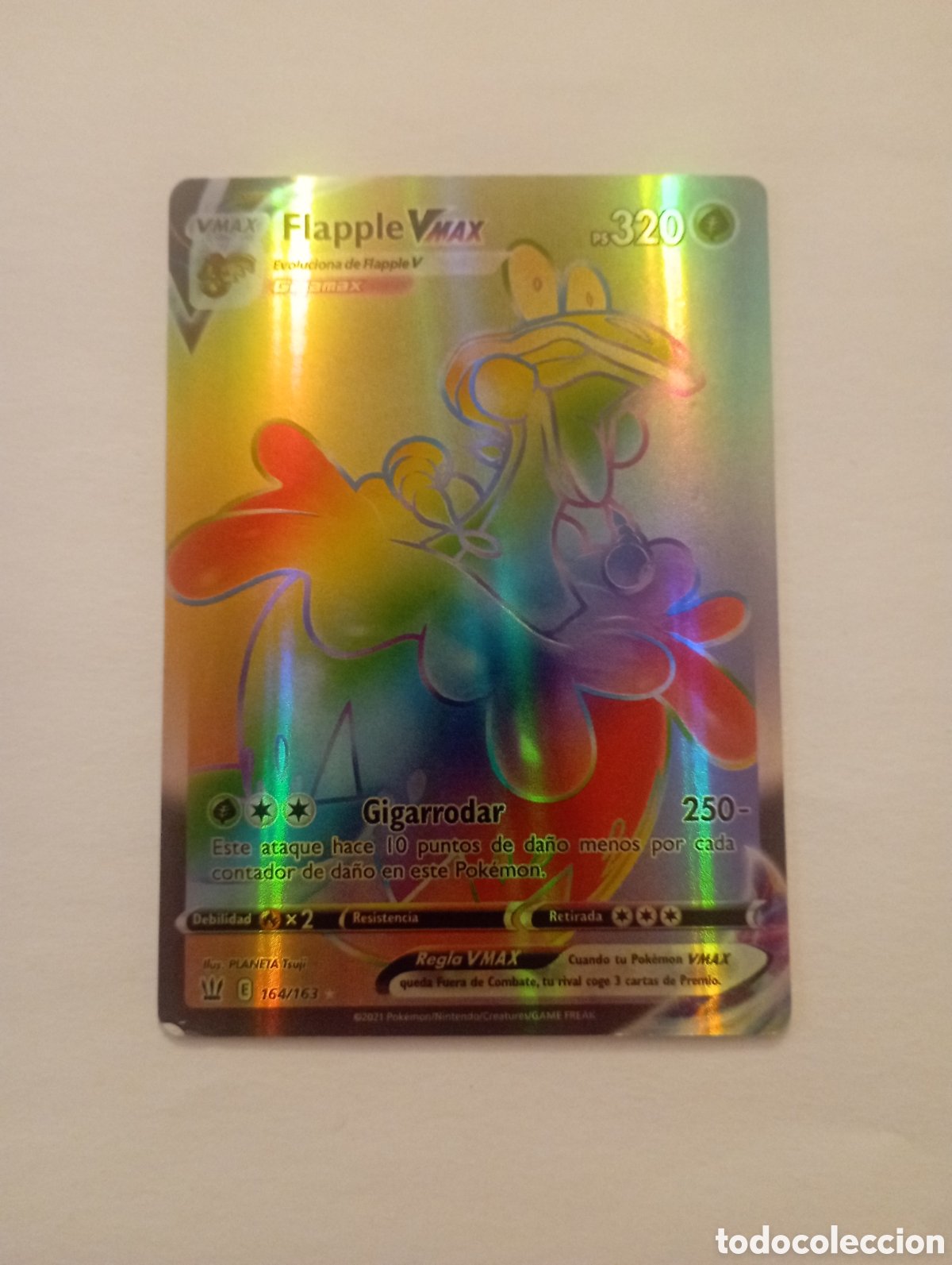Otros art&iacute;culos de coleccionismo en papel: FLAPPLE VMAX POKEMON CARD CARTA POKEMON