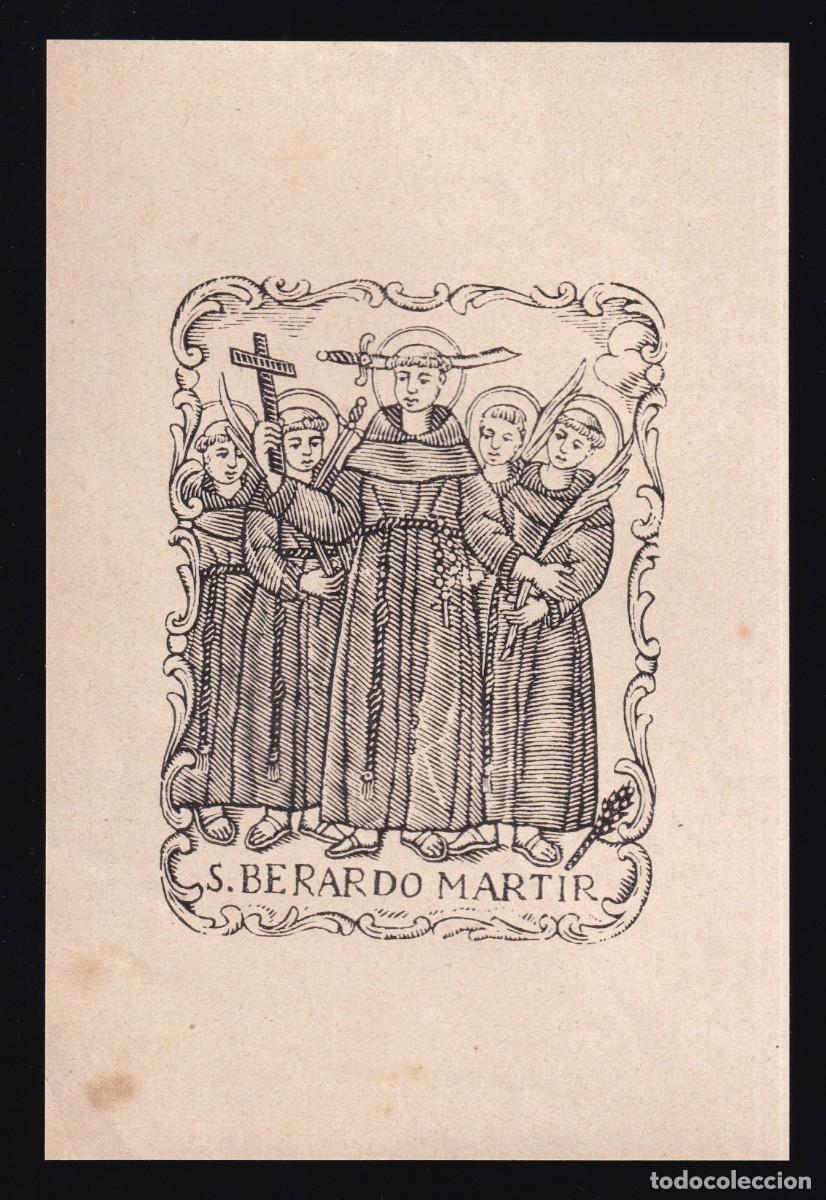 Sammelleidenschaft Andere Papierartikel: *S. Bernardo M&aacute;rtir* Papel delgado. Dorso en blanco. Meds. papel 86x118 mms.
