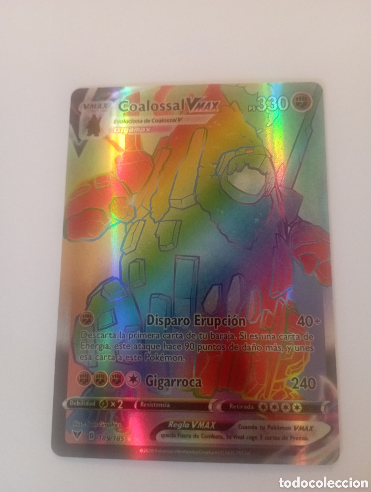 Otros art&iacute;culos de coleccionismo en papel: COALOSSAL VMAX POKEMON CARD CARTA POKEMON
