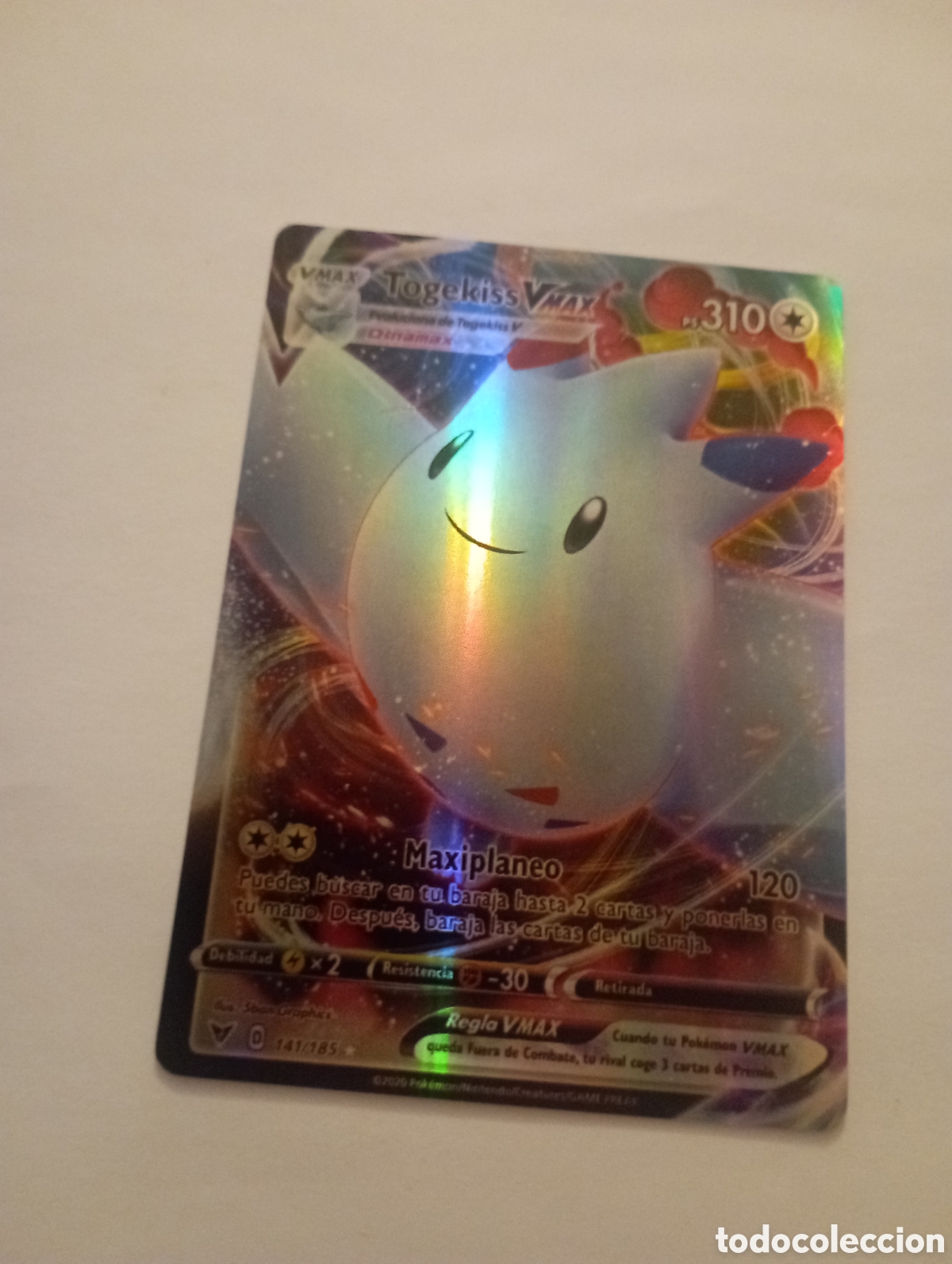 Otros art&iacute;culos de coleccionismo en papel: TOGEKISS VMAX POKEMON CARD CARTA POKEMON