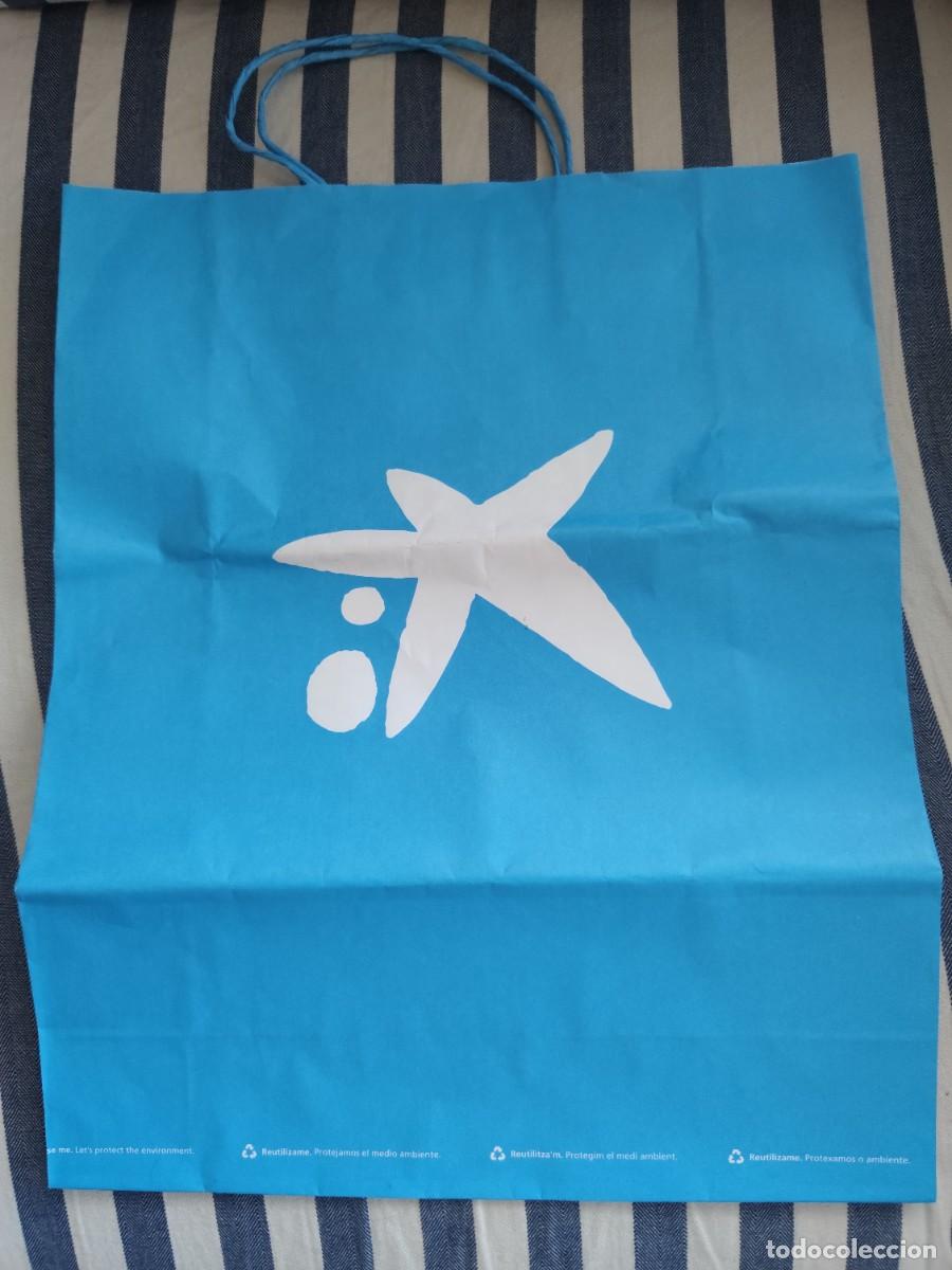 Otros Art&iacute;culos de Coleccionismo en Papel: Antigua Bolsa de Papel Publicidad de CaixaBank.