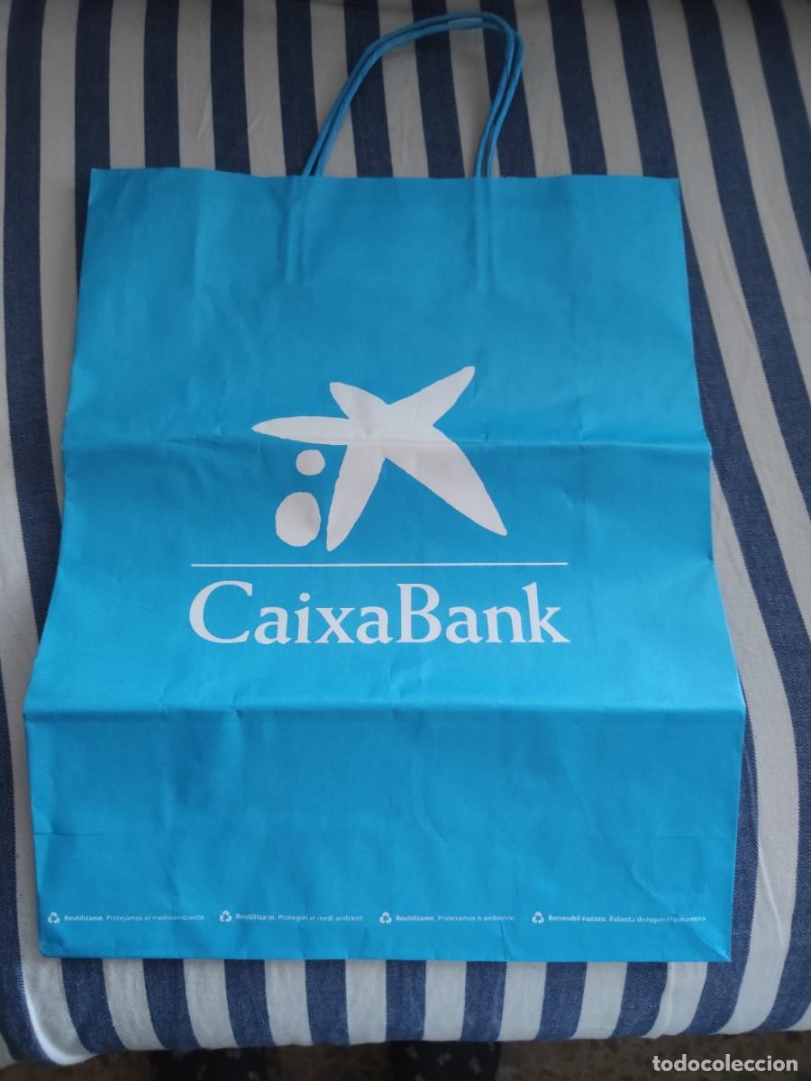 Otros Art&iacute;culos de Coleccionismo en Papel: Antigua Bolsa de Papel Publicidad de CaixaBank.