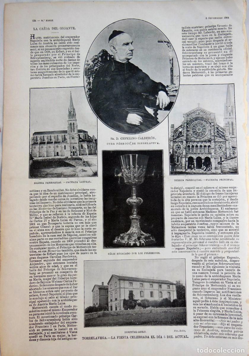 Outros artigos de papel: TORRELAVEGA. Hoja suelta. 1904