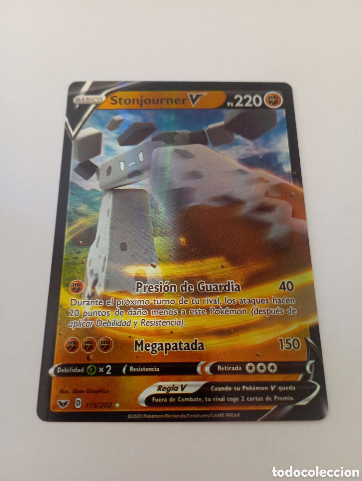 Otros art&iacute;culos de coleccionismo en papel: STONJOURNER V POKEMON CARD CARTA POKEMON