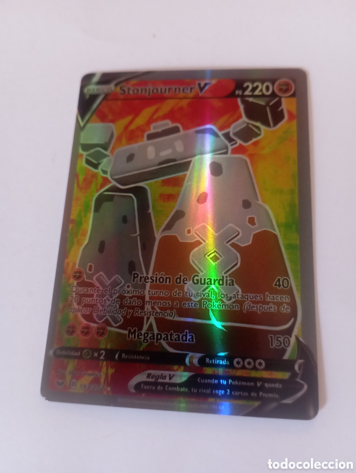 Otros art&iacute;culos de coleccionismo en papel: STONJOURNER V POKEMON CARD CARTA POKEMON