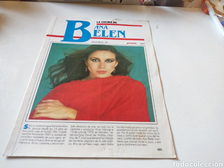 Otros Art&iacute;culos de Coleccionismo en Papel: Las recetas de los famosos,la cocina de Ana Bel&eacute;n