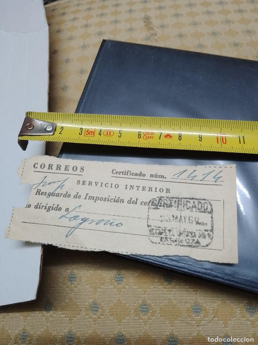 Sammelleidenschaft Andere Papierartikel: Correos resguardo certificado a&ntilde;os 60