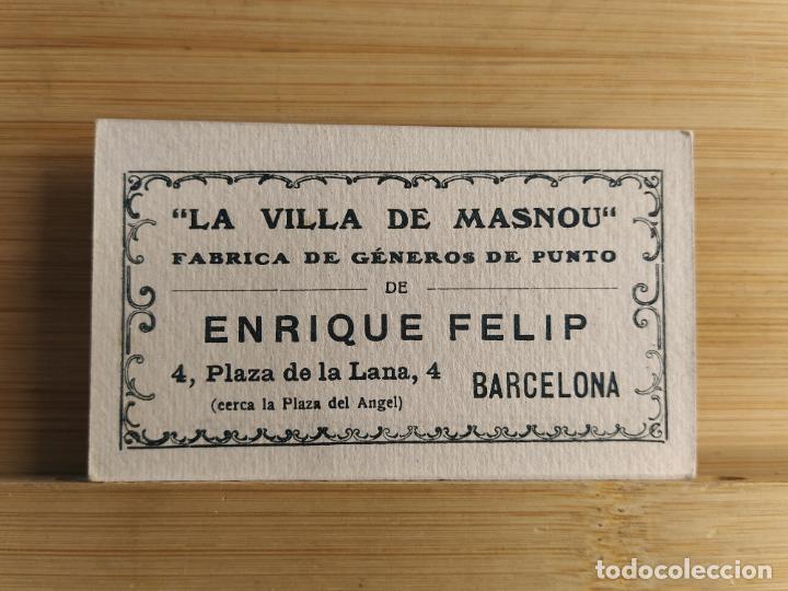Collectionnisme Papier divers: LA VILLA DE MASNOU DE ENRIQUE FELIP-PERFUME MIMOSA-BARCELONA-PUBLICIDAD ANTIGUA-VER FOTOS-(105.589)