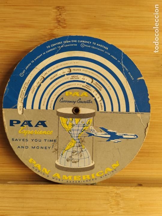 Collectionnisme Papier divers: AEROLIENAS PAN AMERICAN-MOVIBLE ANTIGUO-AVION PUBLICIDAD-VER FOTOS-(K-11.212)