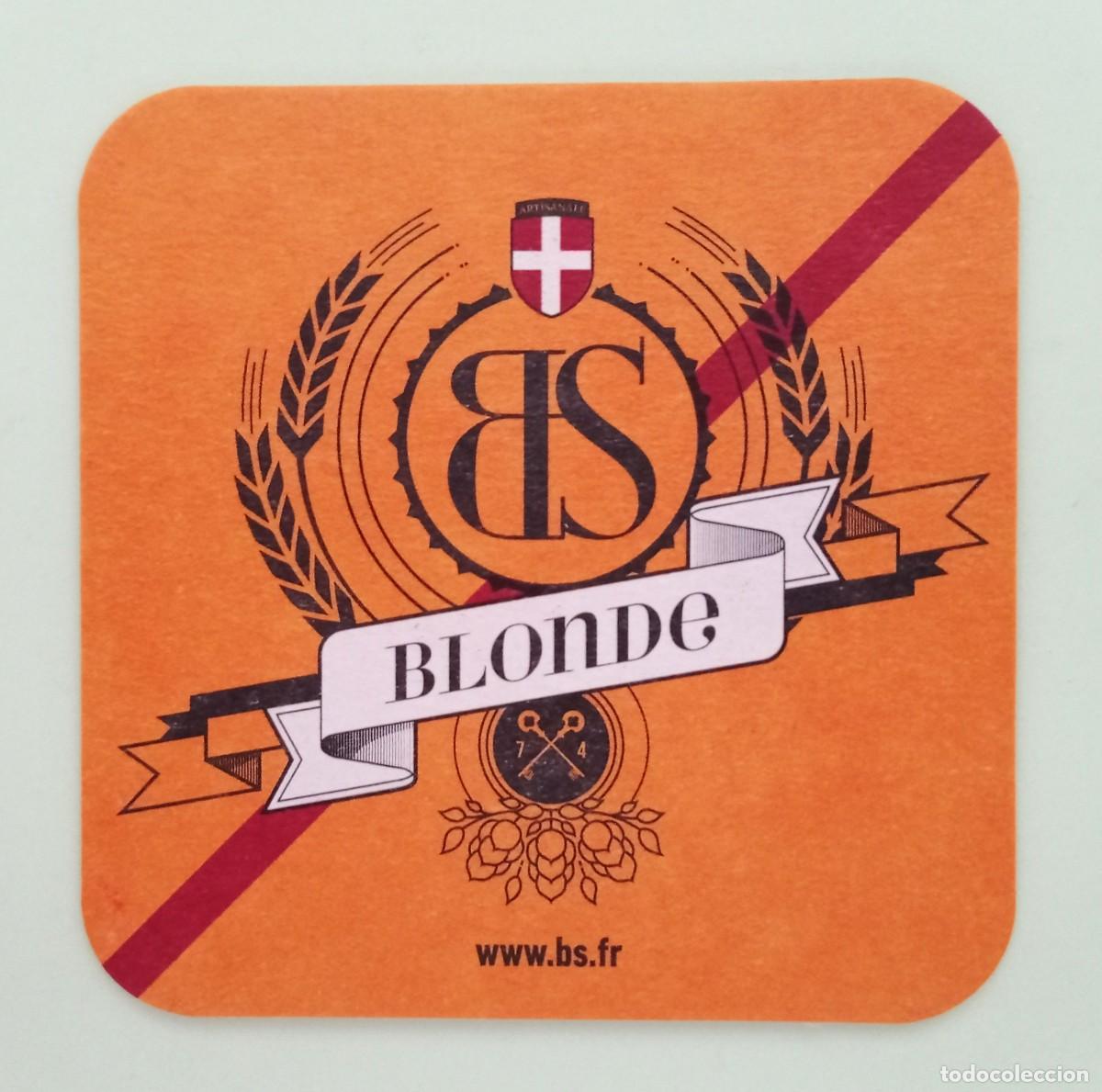 Otros art&iacute;culos de coleccionismo en papel: POSAVASO CERVEZA BS BLONDE (FRANCIA)
