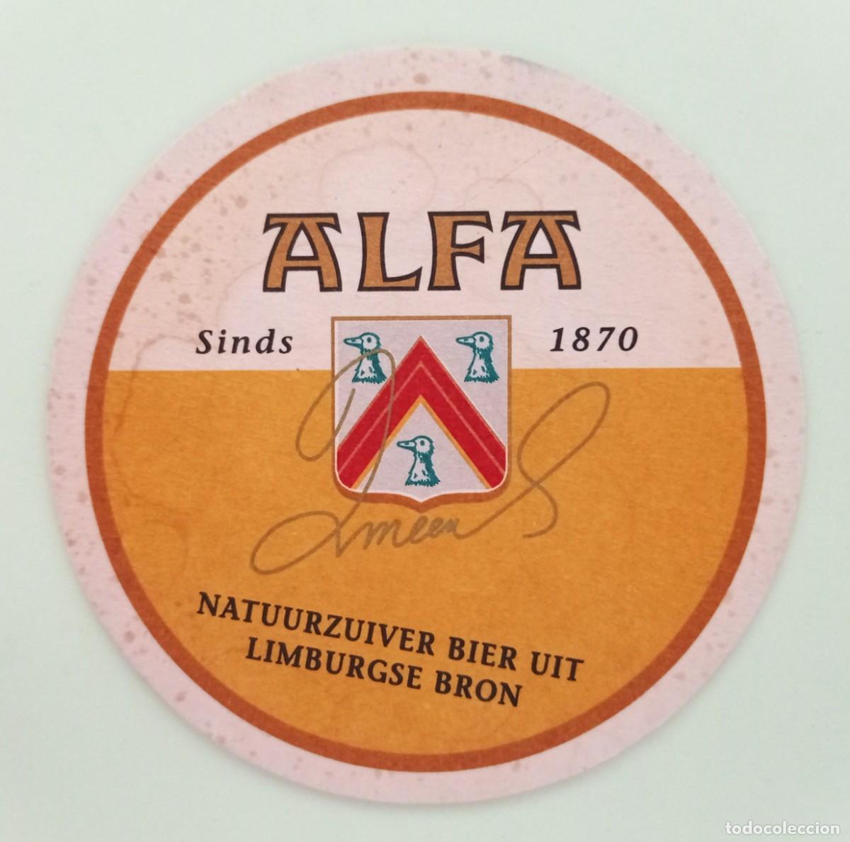Otros Art&iacute;culos de Coleccionismo en Papel: POSAVASO CERVEZA ALFA (PA&Iacute;SES BAJOS)