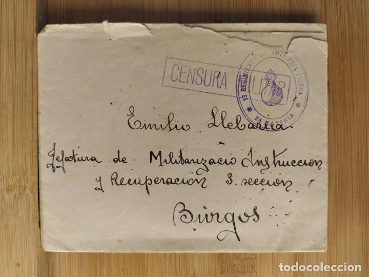 Paper Collecting Others: GUERRA CIVIL-CARTA ANTIGUA CON CENSURA MILITAR-REGIMIENTO DE ARTILLERIA LIGERA-VER FOTOS-(K-11.250)