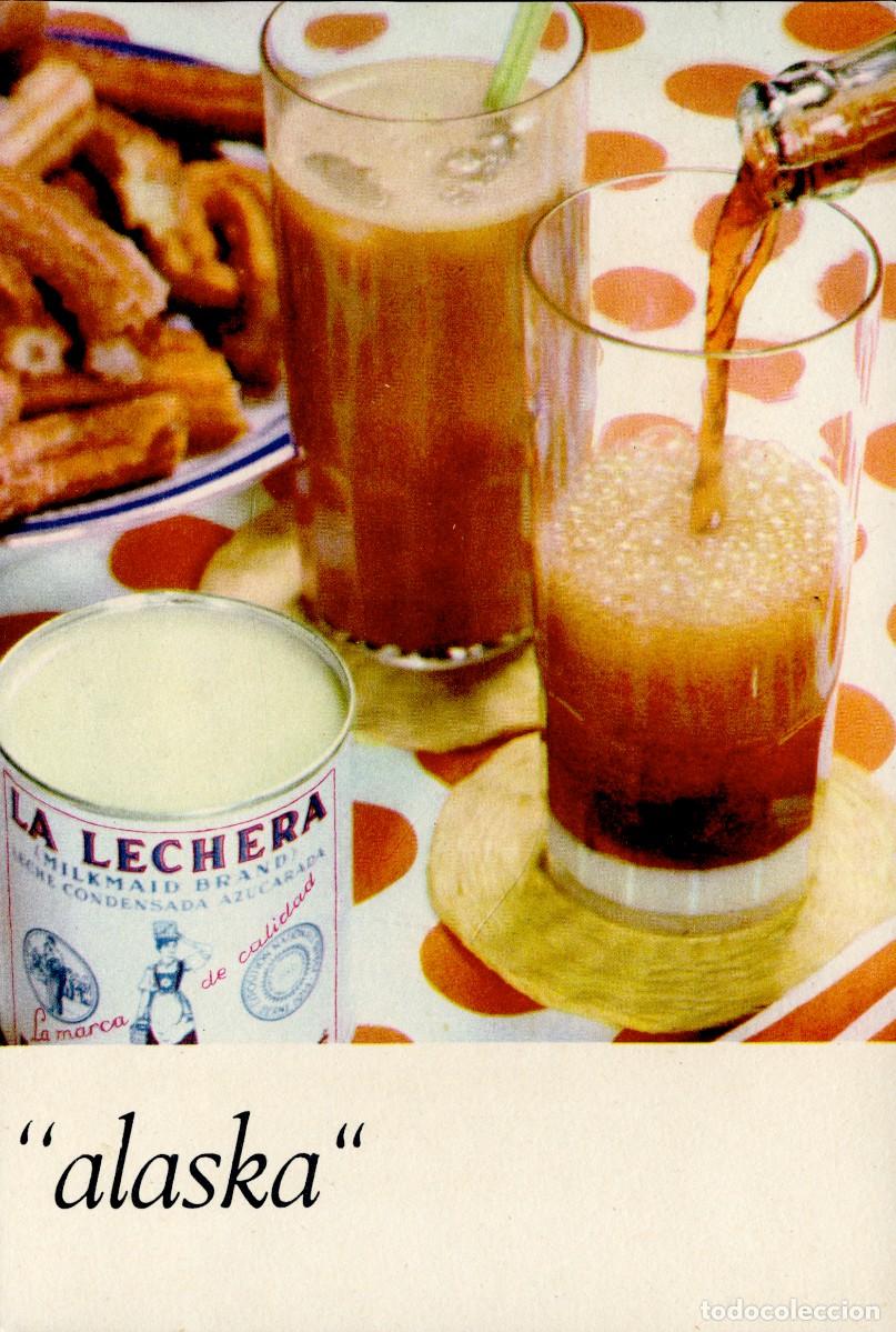 Otros Art&iacute;culos de Coleccionismo en Papel: ANTIGUA FICHA-RECETA LECHE CONDENSADA &rdquo;LA LECHERA&rdquo; - &rdquo;ALASKA&rdquo; - MARTA DE OLMEDO 1961