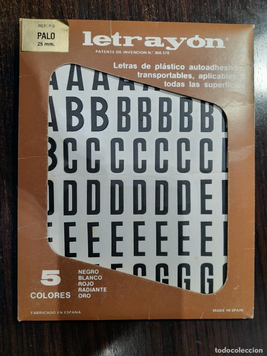Otros Art&iacute;culos de Coleccionismo en Papel: Lote 160 letras may&uacute;sculas con alfabeto y numeros completos de pl&aacute;stico autoadhesivas de 2.5 cm