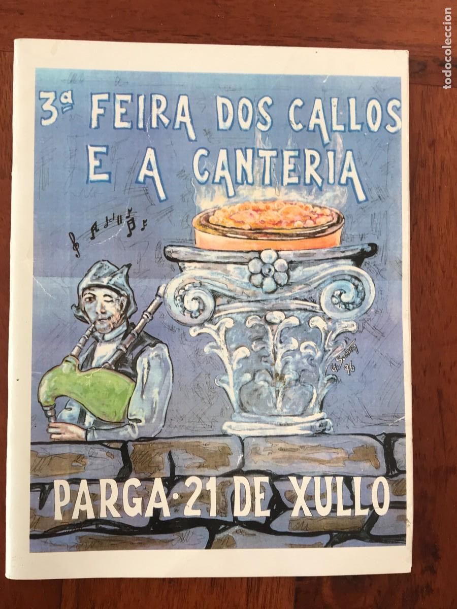 Outros artigos de papel: 3&ordf; Feira dos Callos e a Canter&iacute;a, Parga 96, Lugo, Galicia. 1996.