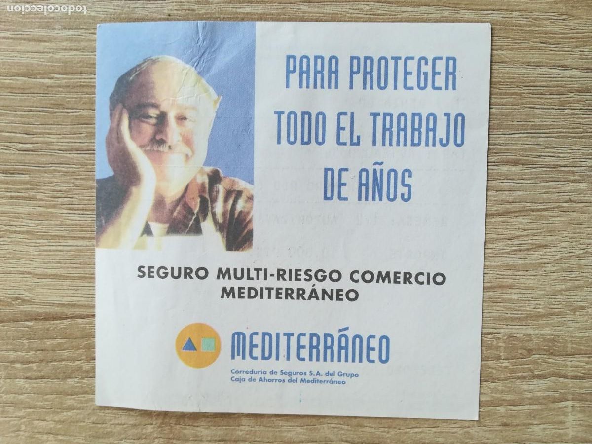 Sammelleidenschaft Andere Papierartikel: JUSTIFICANTE CAJERO CON PUBLICIDAD-CAM-CAJA AHORROS MEDITERR&Aacute;NEO DENIA(ALICANTE) - A&Ntilde;O 1999.