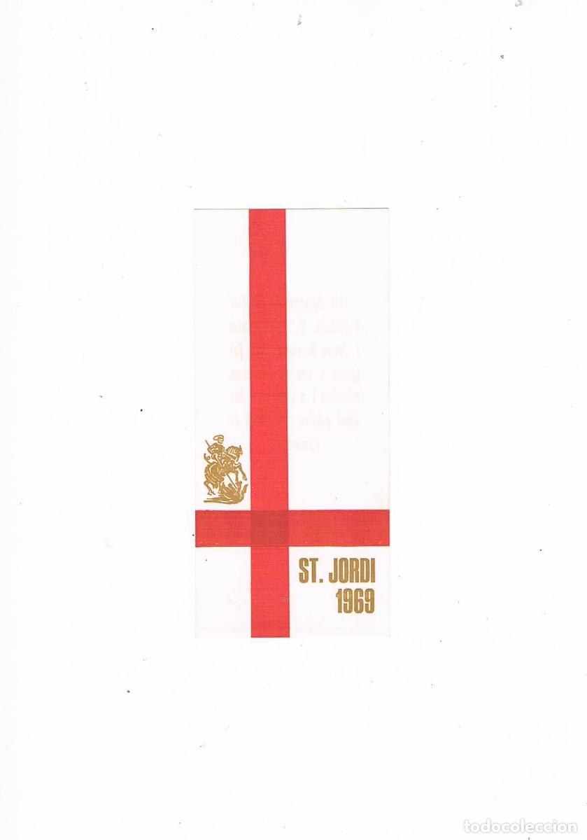 Sammelleidenschaft Andere Papierartikel: Tarjeta religiosa St. Jordi 1969