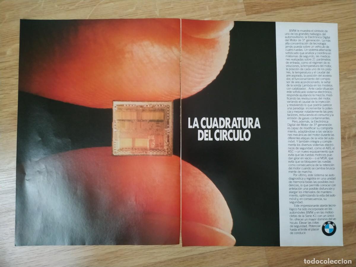 Otros Art&iacute;culos de Coleccionismo en Papel: ANTIGUO ANUNCIO PUBLICITARIO DOBLE BMW LA CUADRATURA DEL CIRCULO