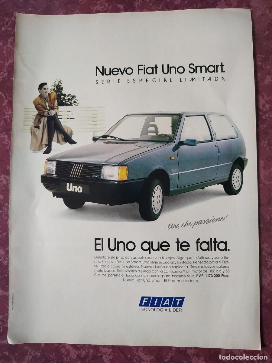 Otros Art&iacute;culos de Coleccionismo en Papel: ANTIGUO ANUNCIO PUBLICITARIO FIAT UNO SMART