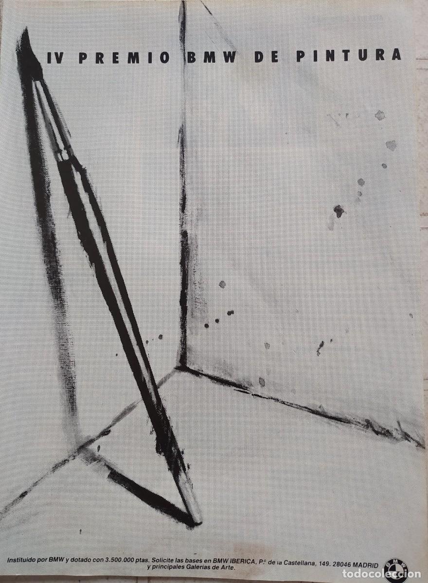 Otros Art&iacute;culos de Coleccionismo en Papel: ANTIGUO ANUNCIO PUBLICITARIO IV PREMIO DE PINTURA BMW