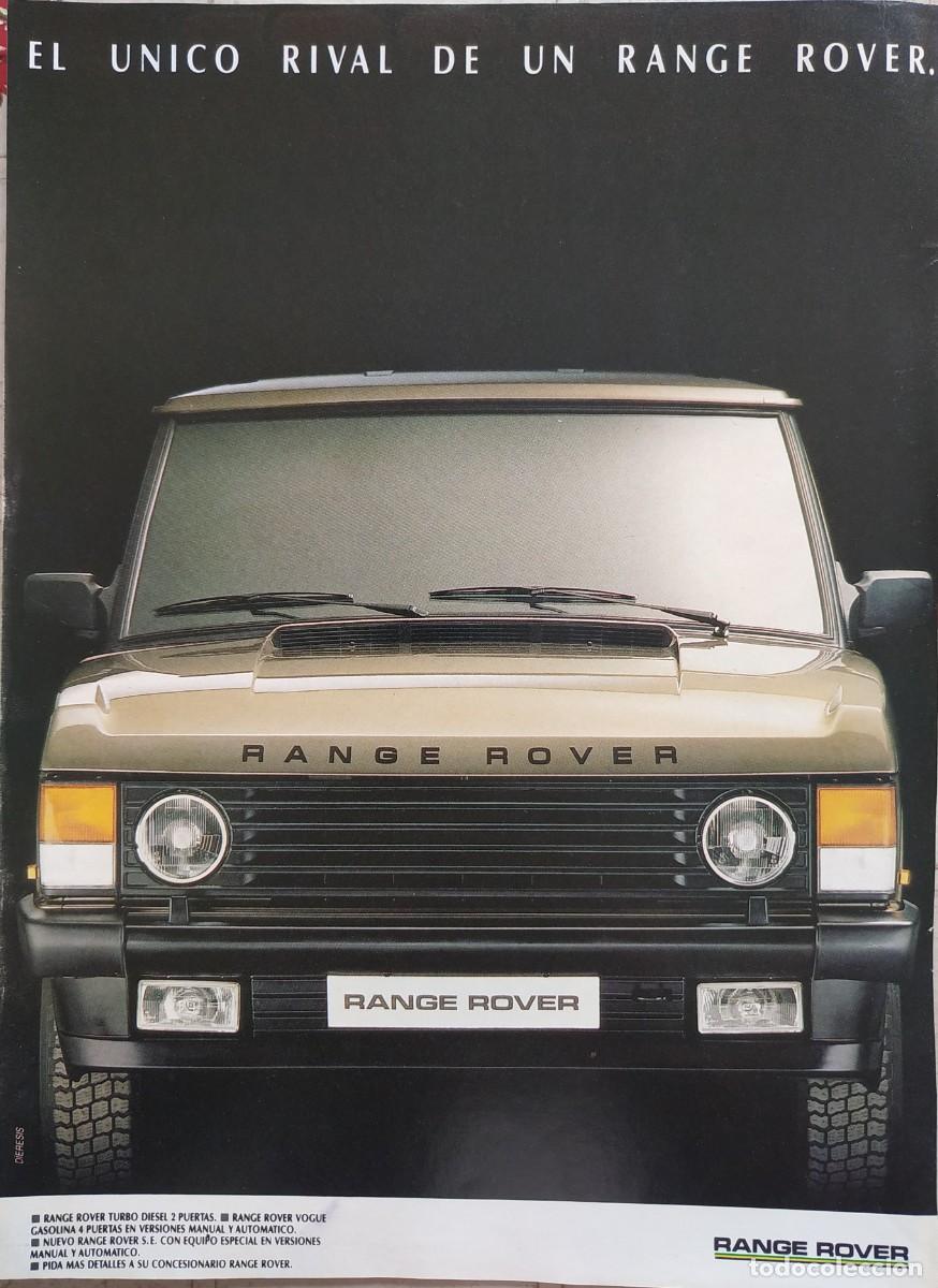 Otros art&iacute;culos de coleccionismo en papel: ANTIGUO ANUNCIO PUBLICITARIO RANGE ROVER