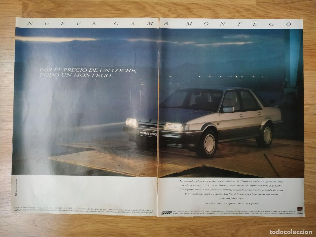 Otros art&iacute;culos de coleccionismo en papel: ANTIGUO ANUNCIO PUBLICITARIO DOBLE ROVER MONTEGO
