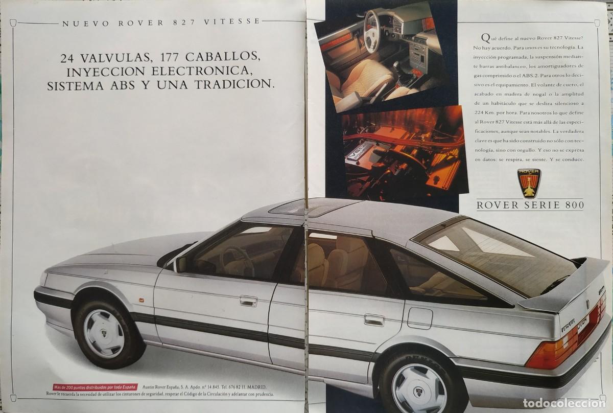 Otros art&iacute;culos de coleccionismo en papel: ANTIGUO ANUNCIO PUBLICITARIO DOBLE ROVER SERIE 827 VITESSE