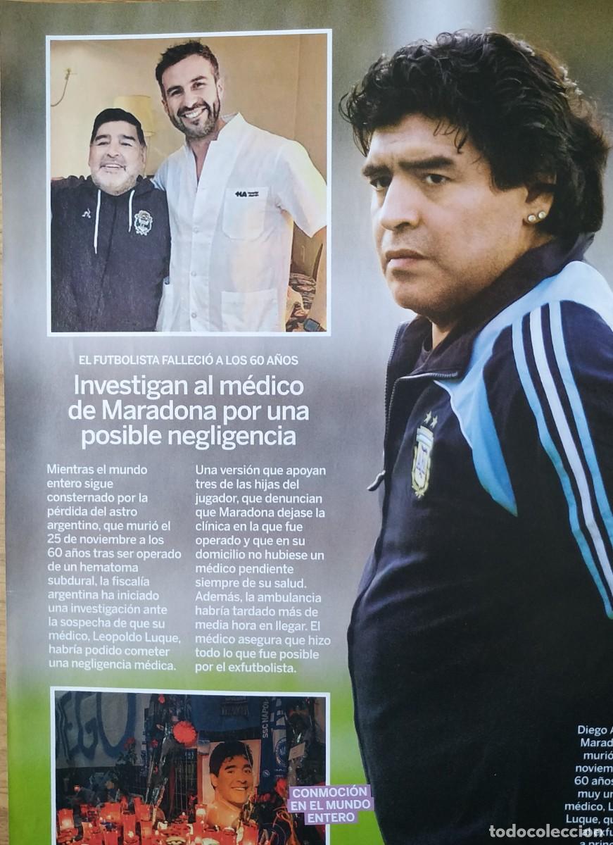 Otros Art&iacute;culos de Coleccionismo en Papel: REPORTAJE MUERTE MARADONA