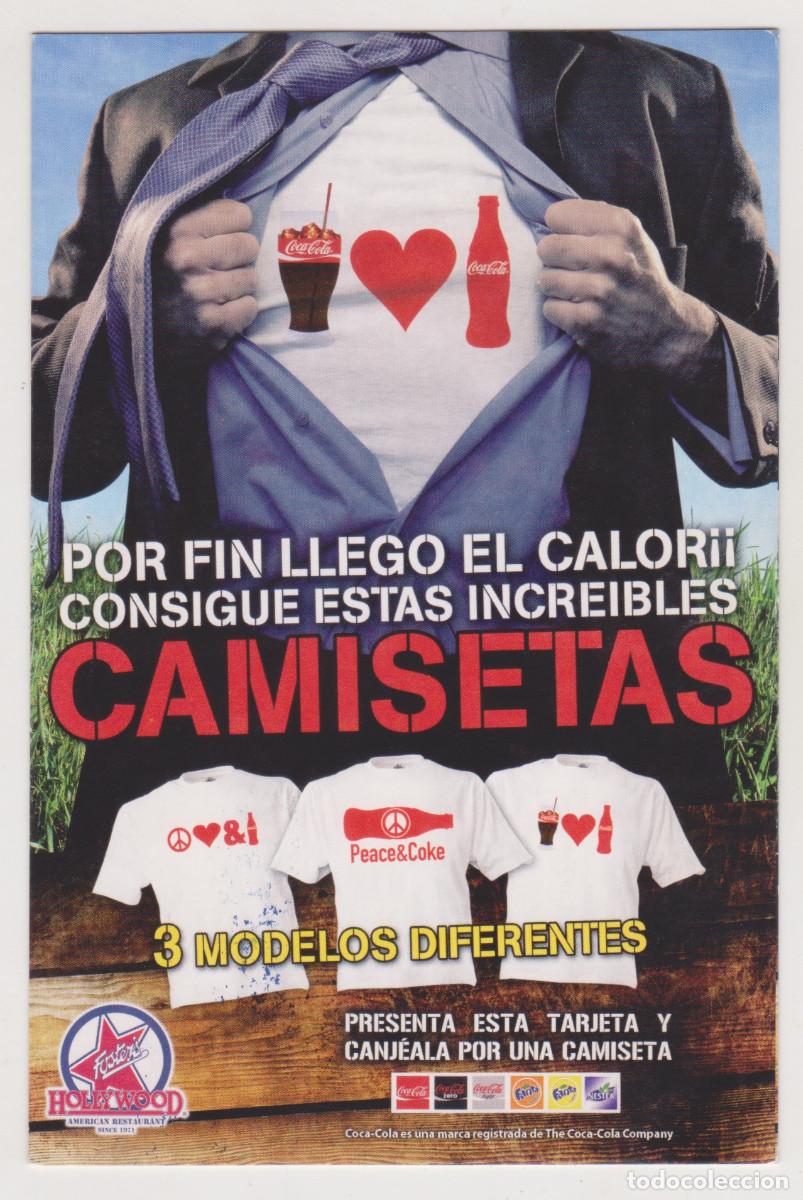 Otros art&iacute;culos de coleccionismo en papel: FOSTER'S HOLLYWOOD - CONSIGUE ESTAS INCREIBLES CAMISETAS - VALENCIA - A&Ntilde;O 2009 - PERFECTO ESTADO