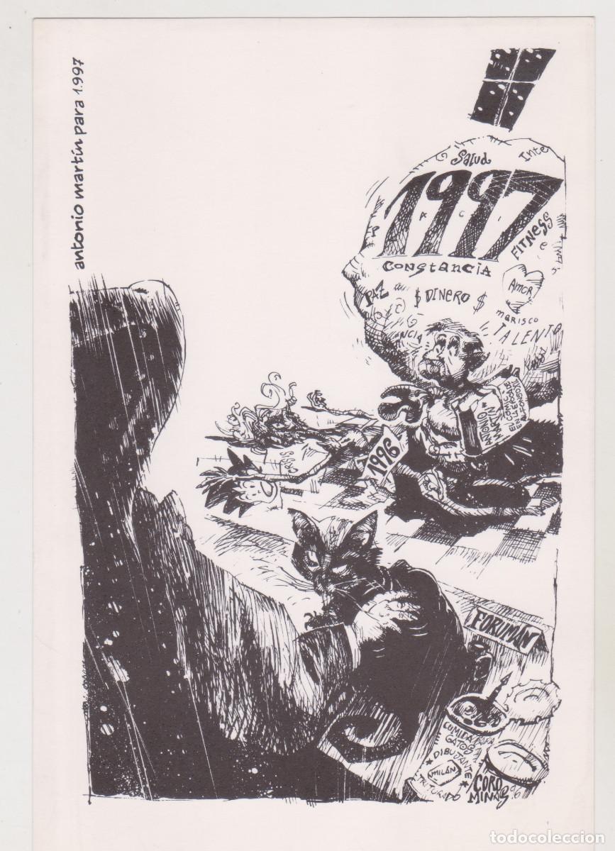 Otros art&iacute;culos de coleccionismo en papel: ANTONIO MART&Iacute;N PARA 1997 - TARJETA FELICITACI&Oacute;N A&Ntilde;O NUEVO - MEDIDAS: 20 X 13 CMS. - PERFECTO ESTADO