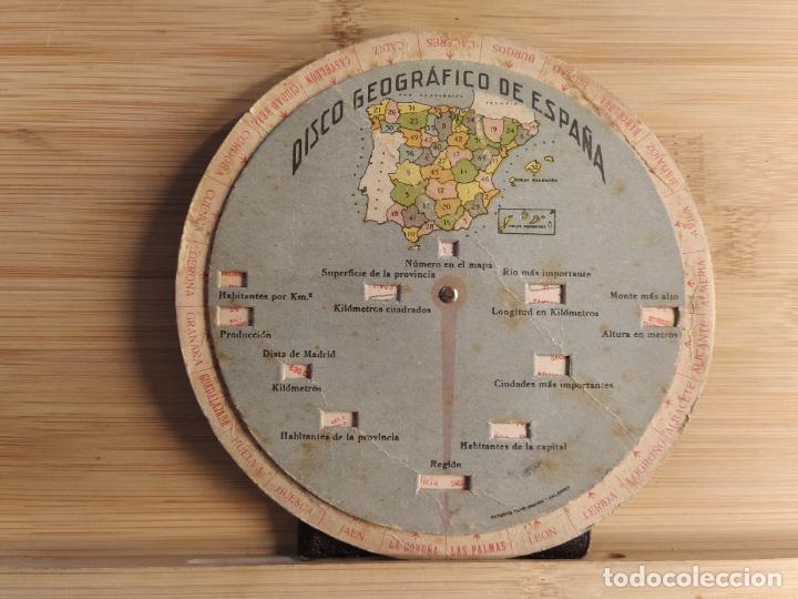 Paper Collecting Others: DISCO GEOGRAFICO DE ESPA&Ntilde;A-CEREGUMIL-PUBLICIDAD ANTIGUA MOVIBLE-VER FOTOS-(K-11.276)